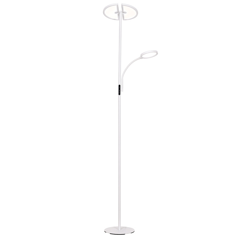 Lampa urláir LED dé-ghealach comhaimseartha