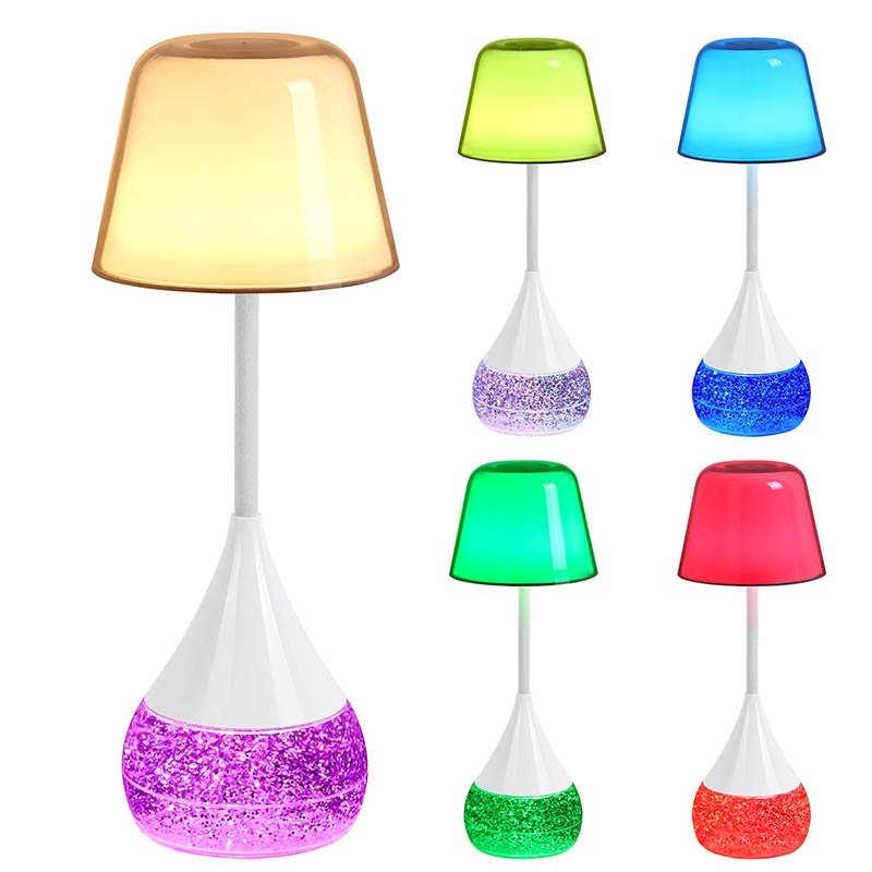 Lampa deisce faoi stiúir elegance agus nuálaíochta le bonn glitter RGB