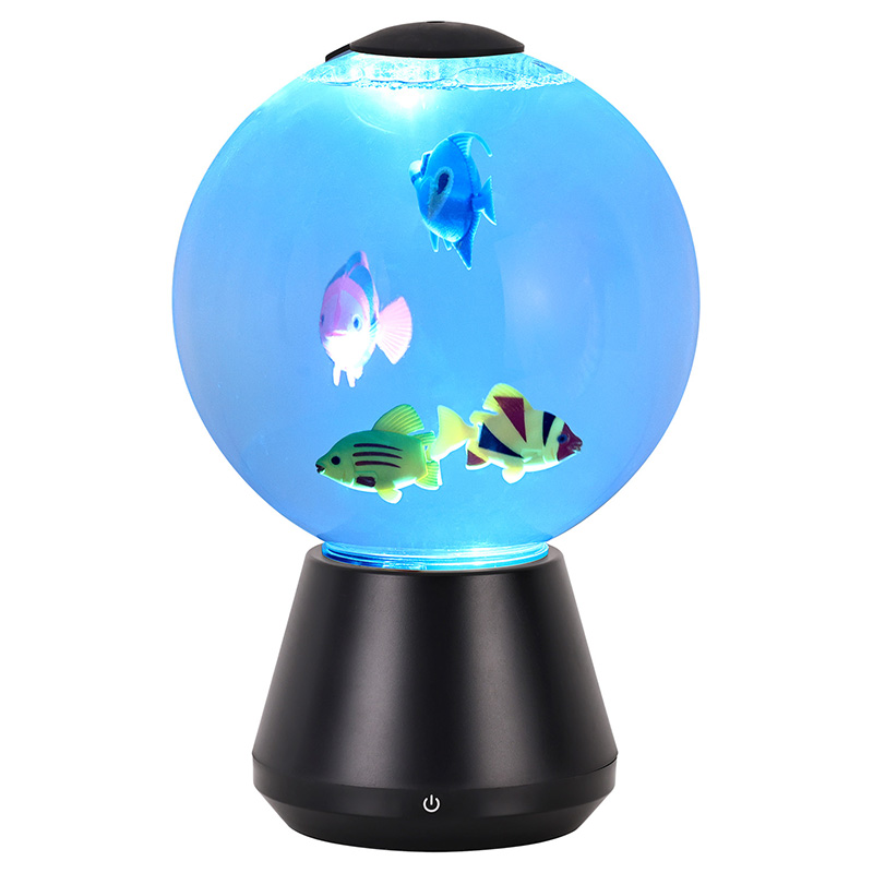 Lampa Globe Éisc Beoite faoi stiúir