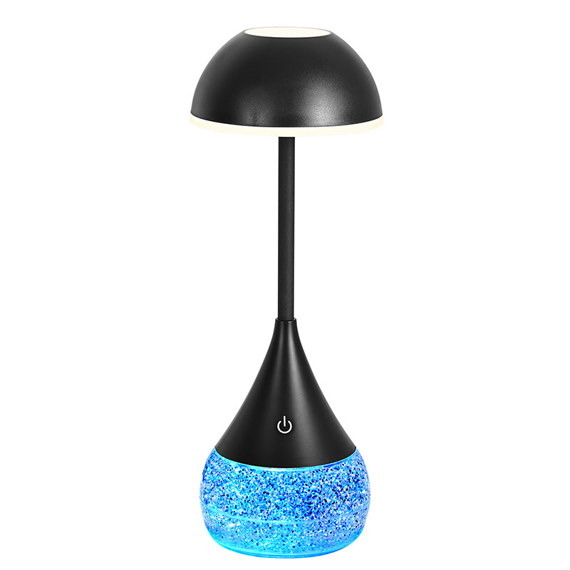 Lampa Deasc faoi stiúir Le Solas Leachtacha Glitter Rgb