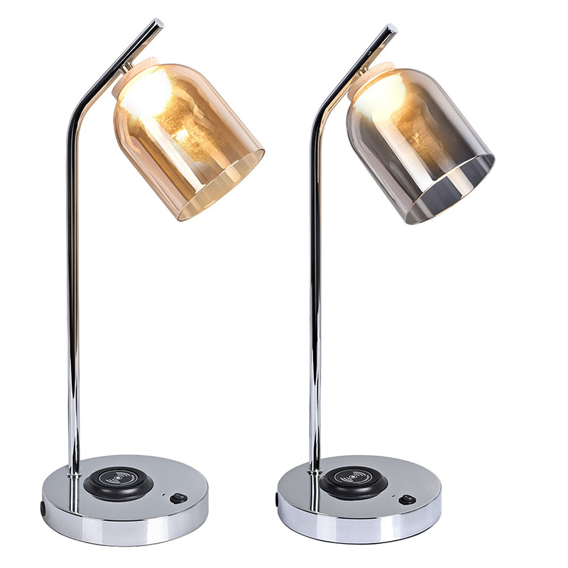 Lampa deisce faoi stiúir QI le scáth gloine