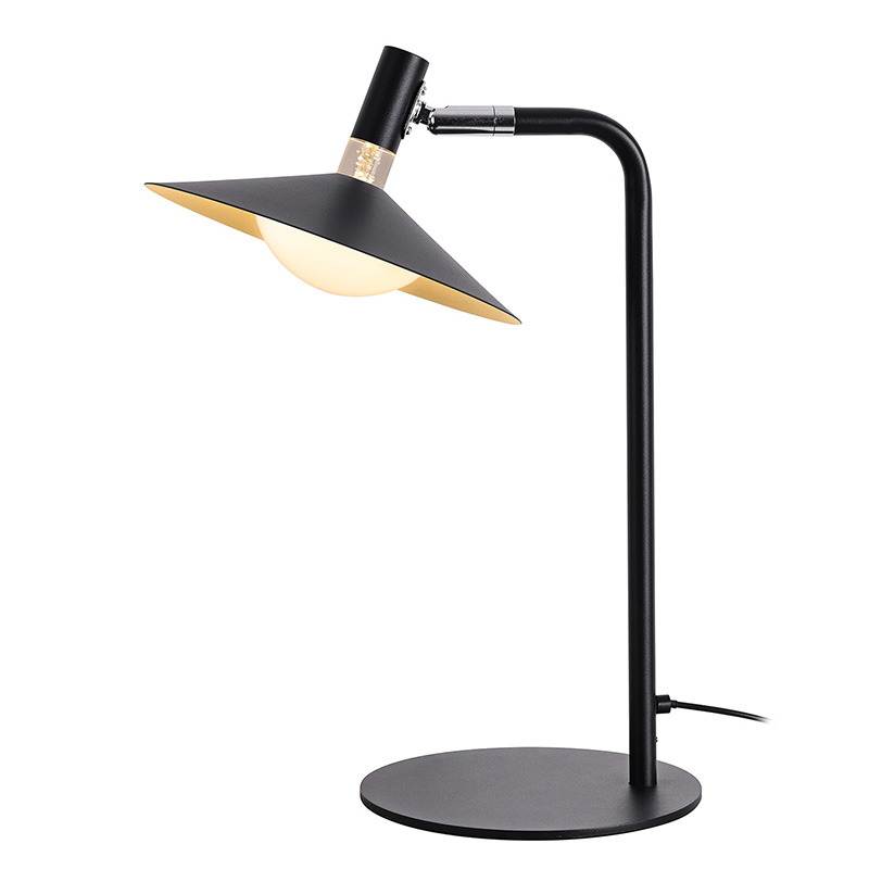 Lampa Deasc Miotail Retro Tionscail le Solas Te