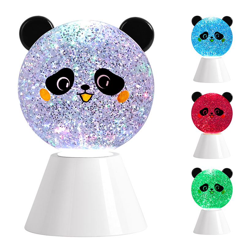 Lampa Oíche RGB Panda le Leacht Glitter