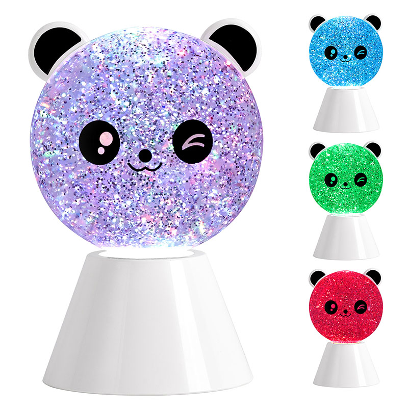 Lampa Oíche Smile Panda le Leacht Glitter RGB